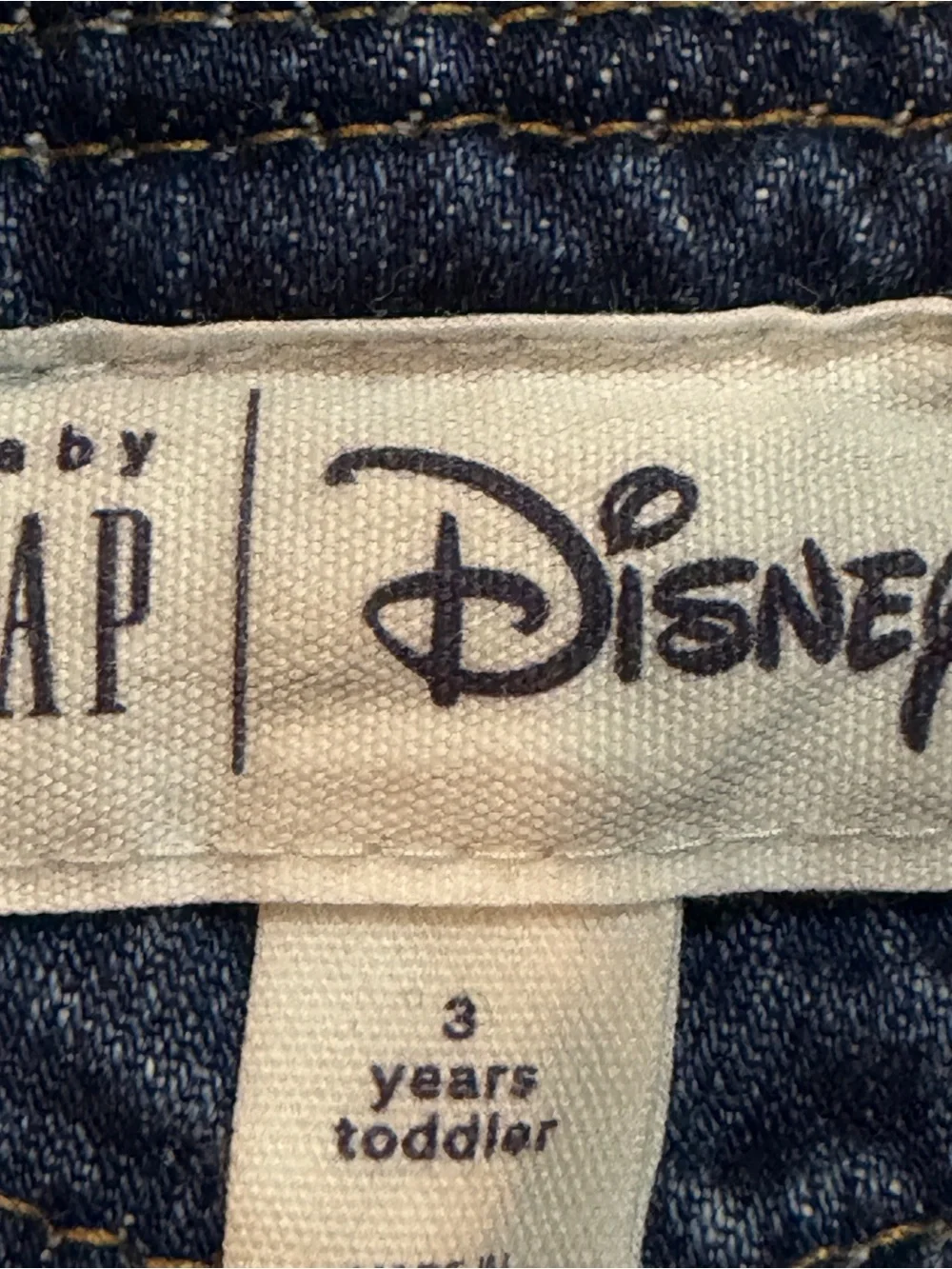 Baby Gap Kids Disney Minnie Mouse Denim Overalls Sz 3 Years